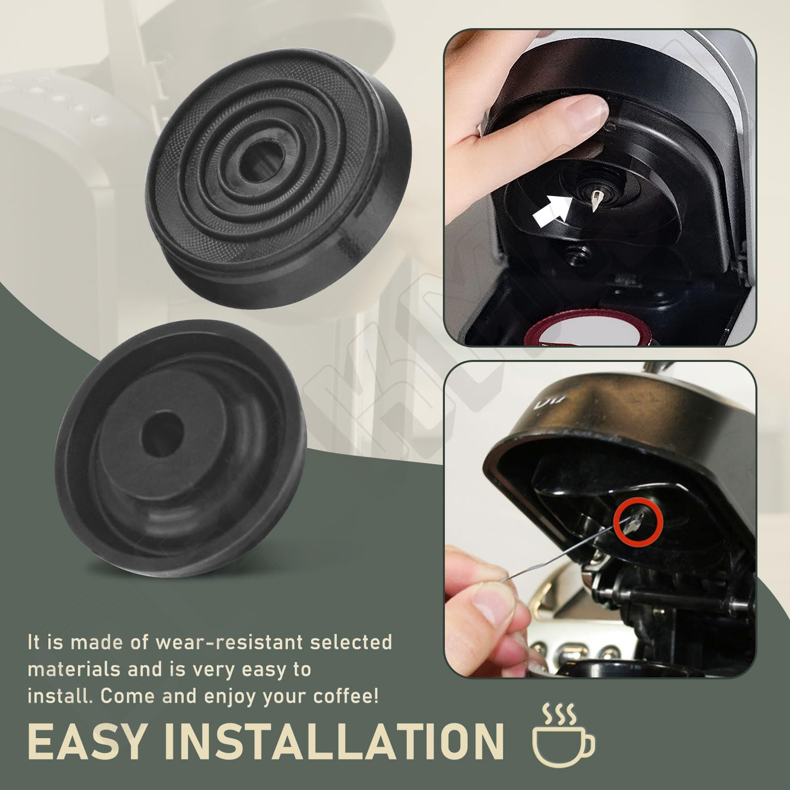 4 Pack Coffee Makers Replacement Needle Seal Silicone Rubber Gasket For Most Keurig Coffee Models, 2008 Keurig K147 Officepro